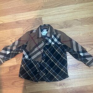 Burberry Multicolor Plaid Shirt Like New
